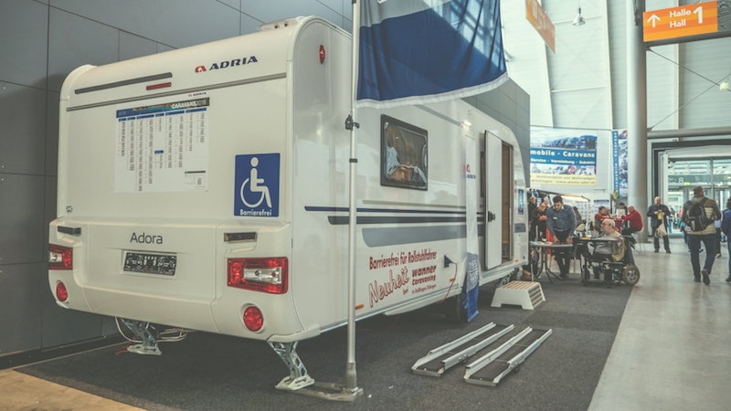 Barrierearmer (Miet-)Wohnwagen für Menschen mit Handicap