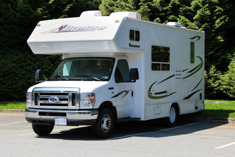 Parken mit dem Camper im Stanley Pak Vancouver