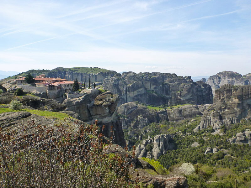 Ausblick auf den Meteora-Felsen in Griechenland