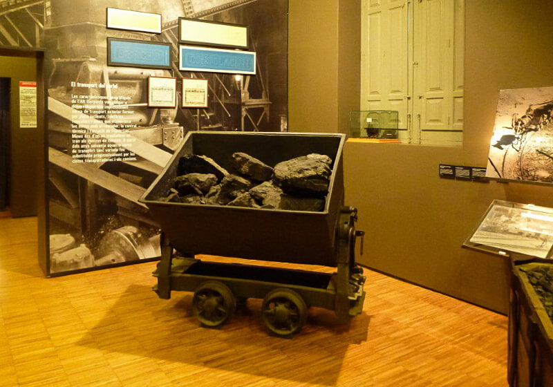 Die Ausstellung im Bergwerk Cercs, Spanien