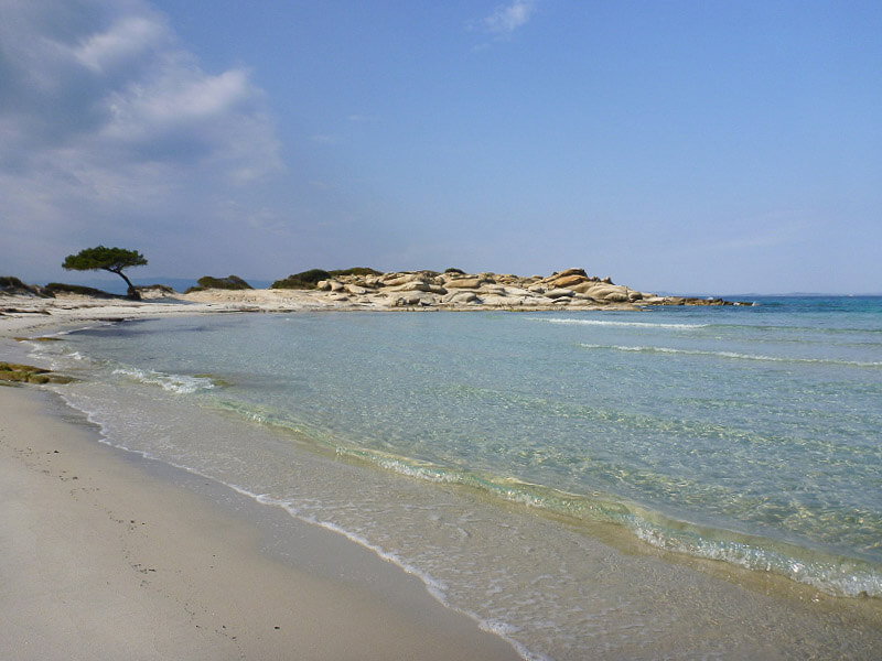 Der Strand in Sithonia, Griechenland