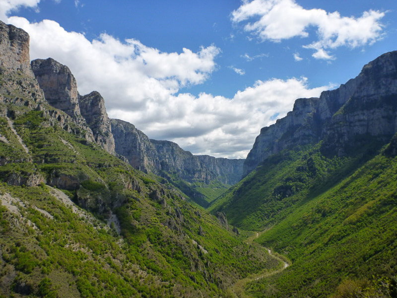 Die Vikos-Schlucht in Griechenland