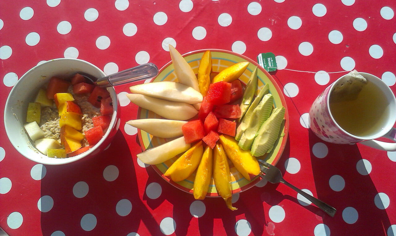 Porridge mit Früchten