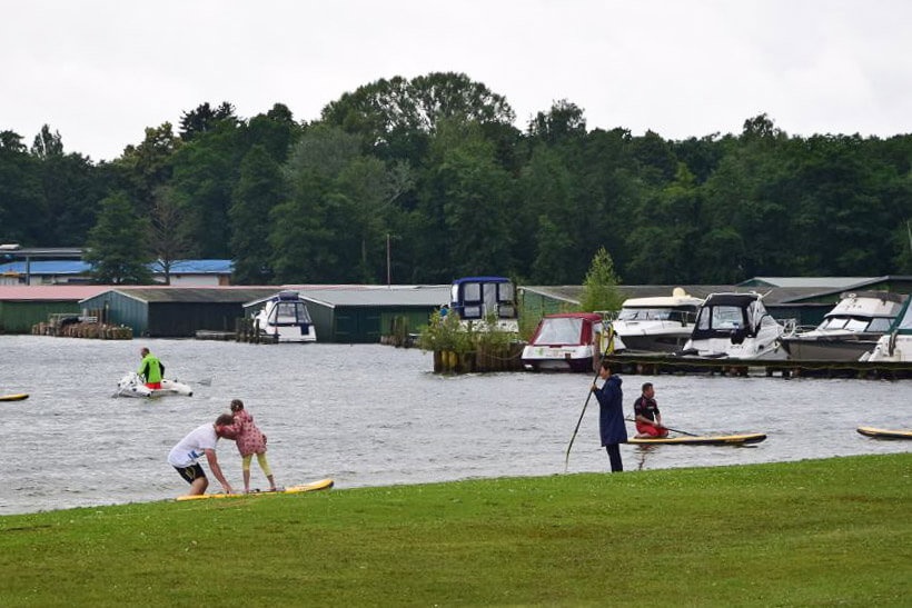 SUP Event an der Mecklenburgischen Seenplatte