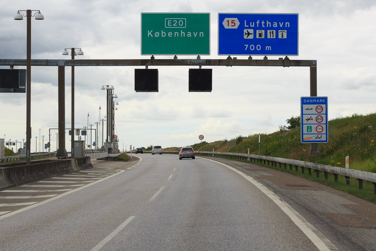 Auf den Straßen in Dänemark