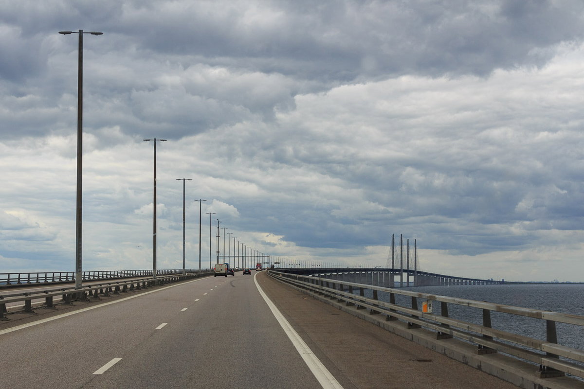 Fahrt über die Öresundbrücke