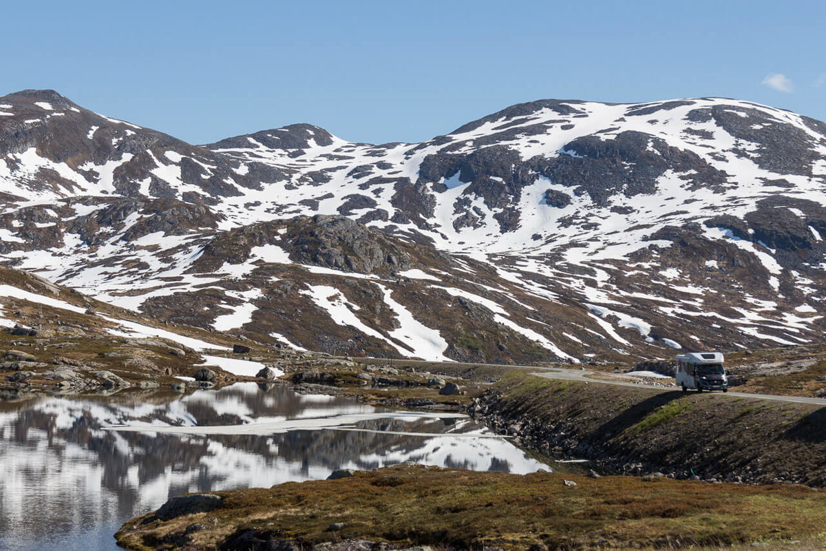 Schnee im Juli in den höheren Lagen
