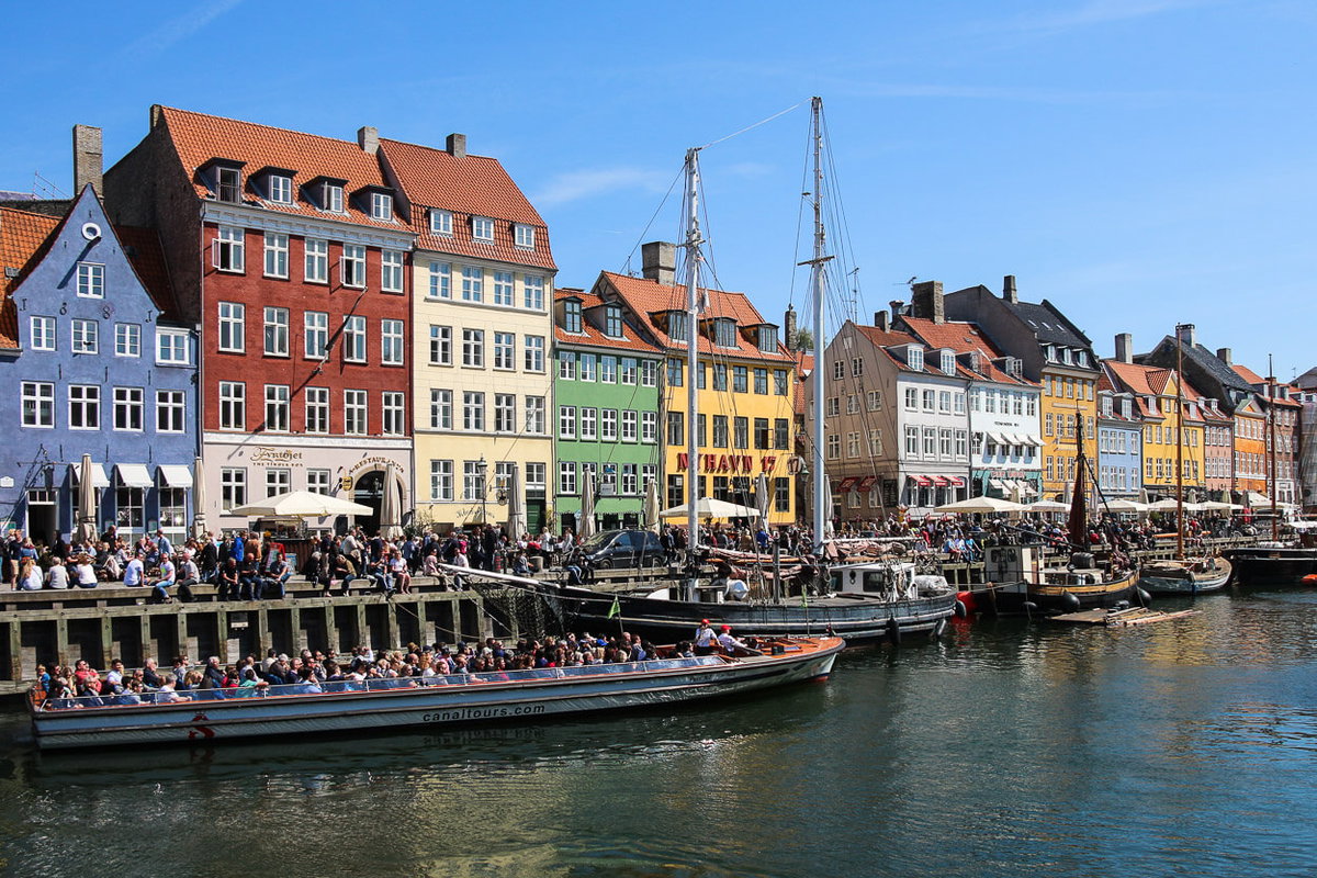 Nyhavn in Kopenhagen, Dänemark