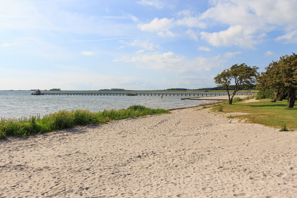 Ein schöner Strand in Nakskov, Dänemark