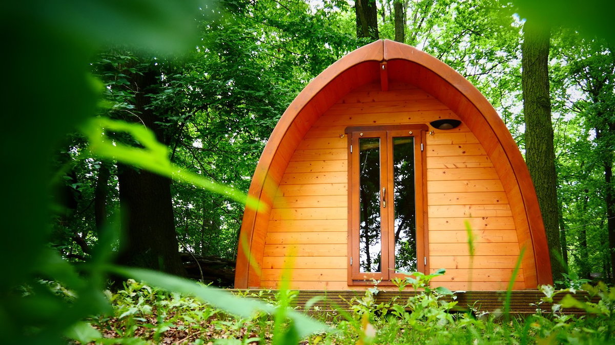 Ein Pod im Kletterwald in Leipzig