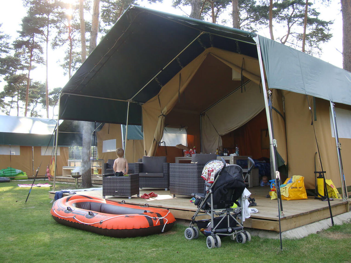 Übernachten im Safarizelt - www.campingpark-haddorf.de