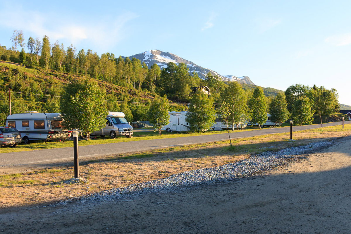 Camping in Norwegen auf einem privaten Campingplatz