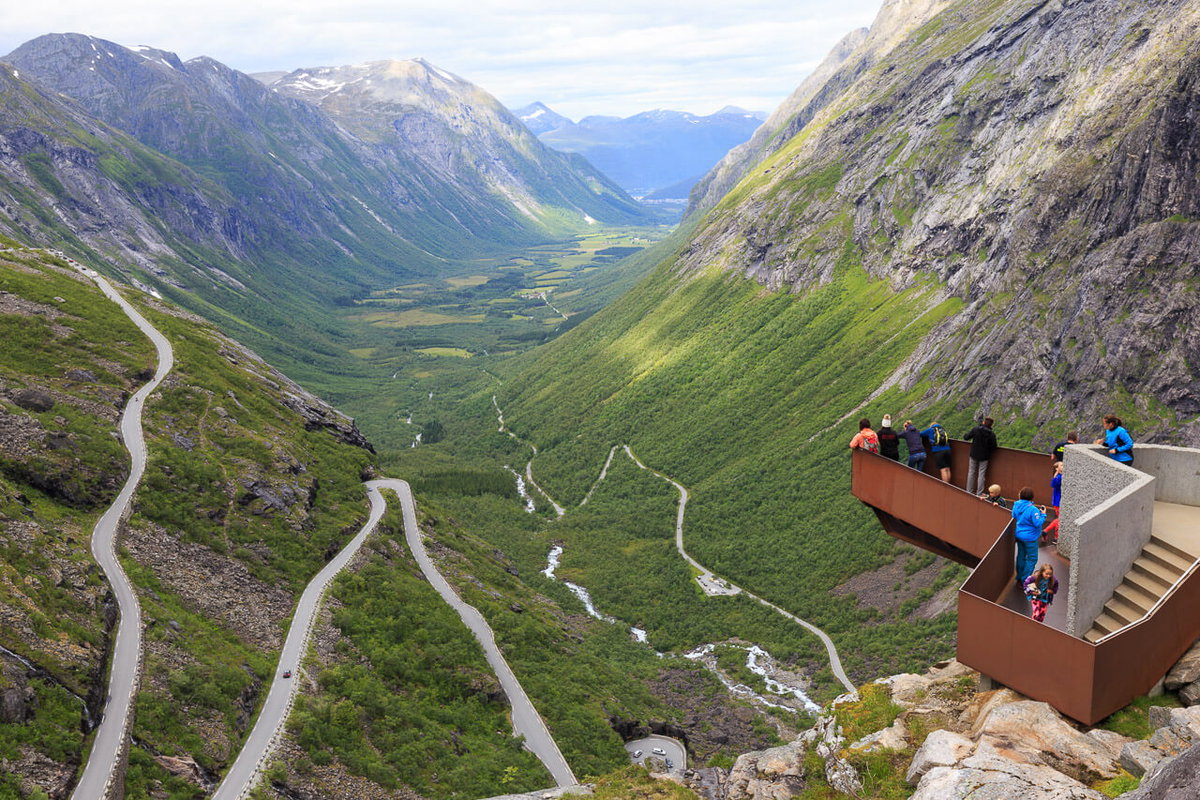 Die zweite Aussichtsplattform am Trollstigen