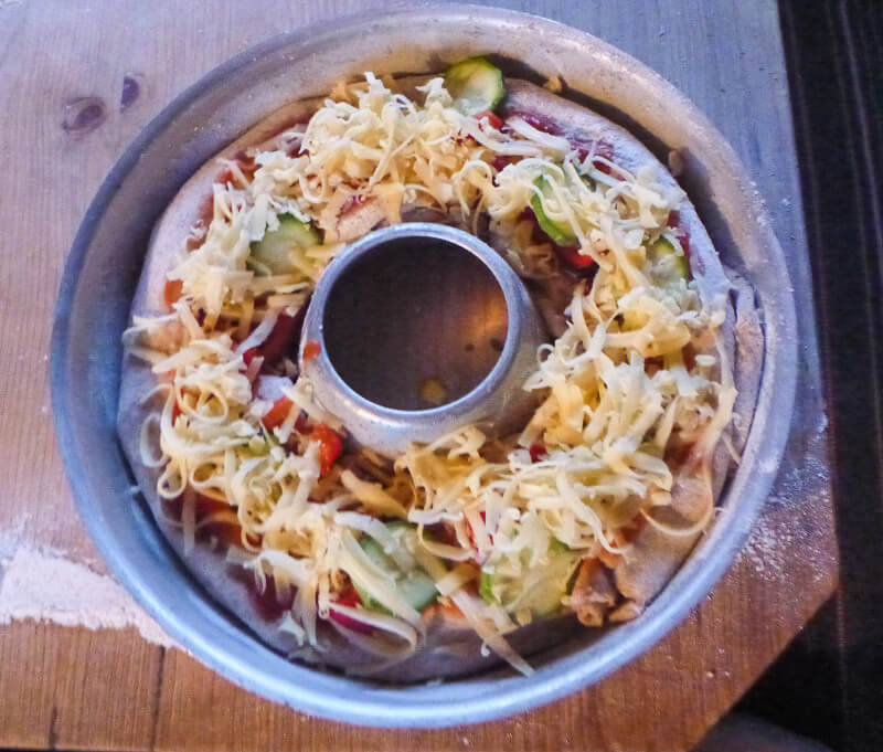 Pizza backen im Ofen Omnia