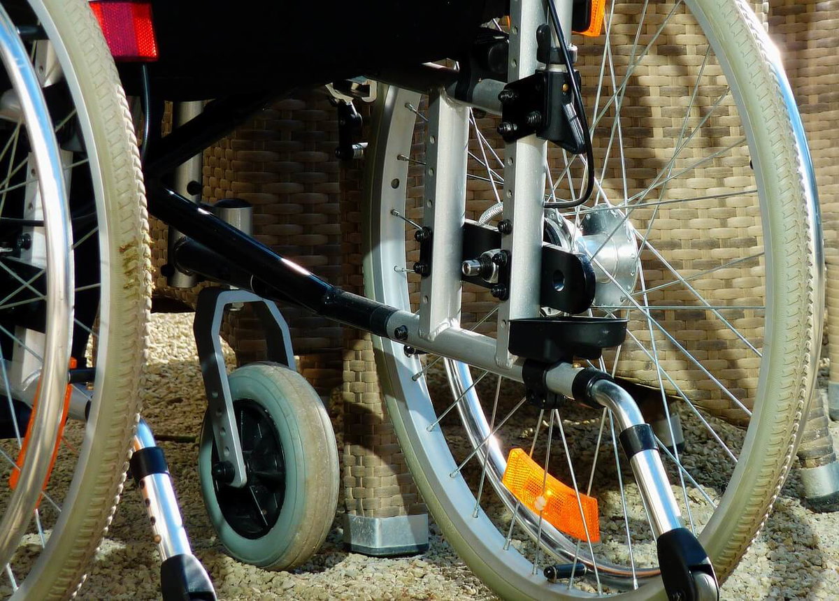 Raeder eines Rollstuhls