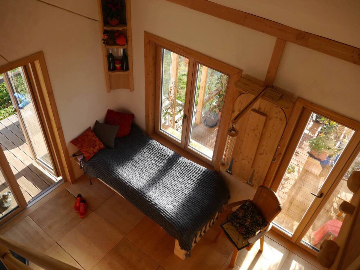 Schlafzimmer vom Ownhouse ein Tiny House in Baden Wuerttemberg