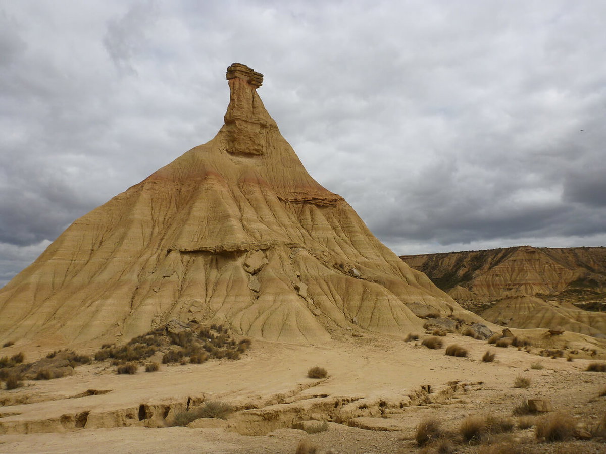 Die Felsformation Castil de Tierra in Spanien