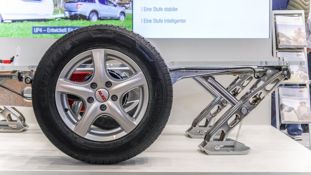 Messeneuheit: Elektrisches Stützensystem von AL-KO jetzt auch für Wohnwagen