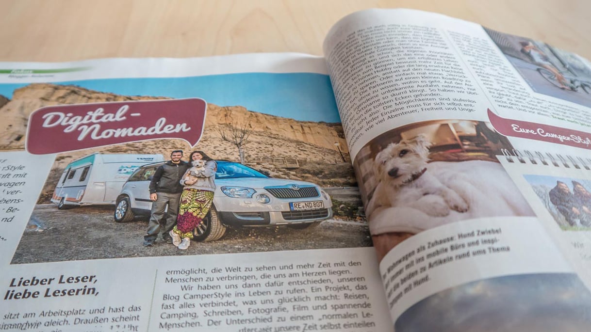 Neue CamperStyle-Kolumne im Magazin "Camping, Cars & Caravans"