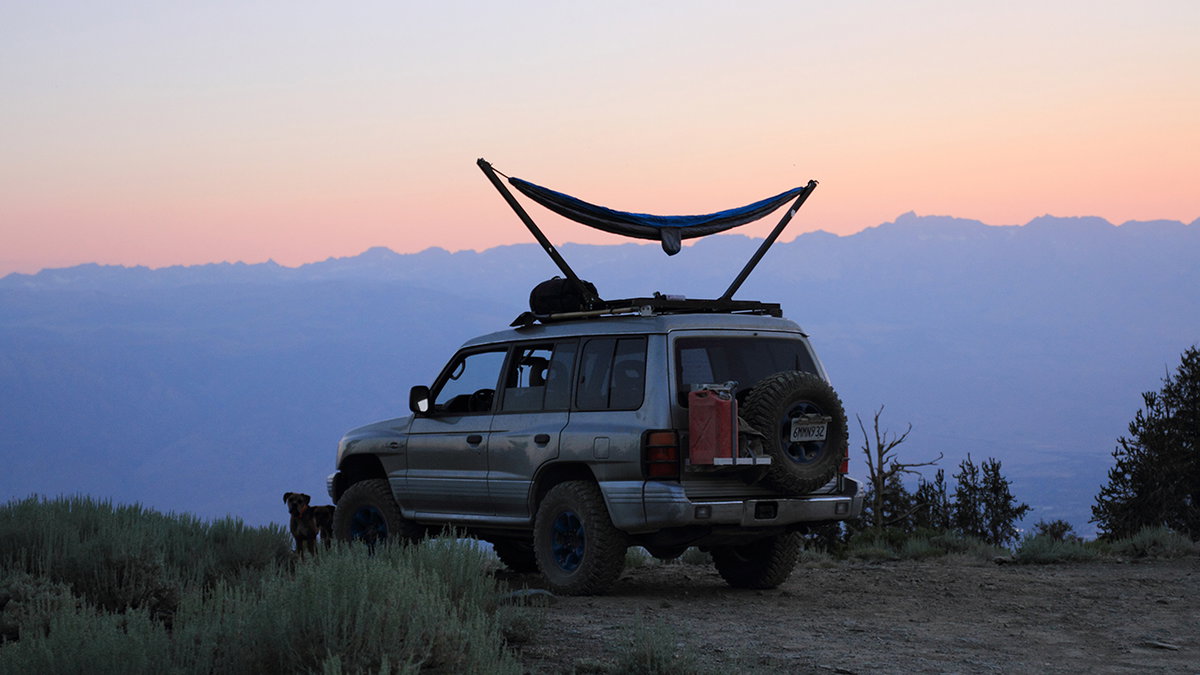 Die Roof Top Hammock als Hängematte in der Wildnis
