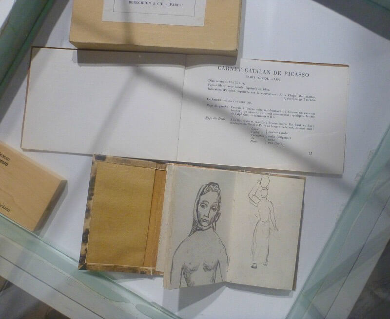 Blick auf die Ausstellung des Picasso Museums in Katalonien