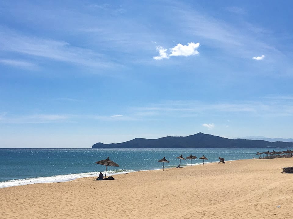 Am Strand in der Nähe von Tetouan in Marokko