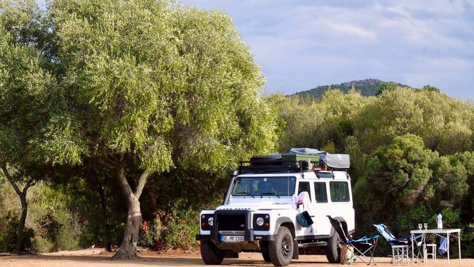 Wildcamping in Frankreich in einem abgelegenen Gebiet