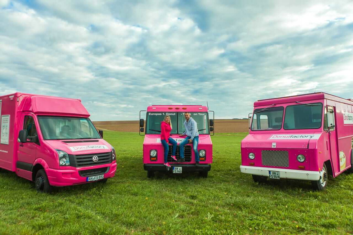 Die sehenswerten Food Trucks der Donut Factory in Heilsbronn