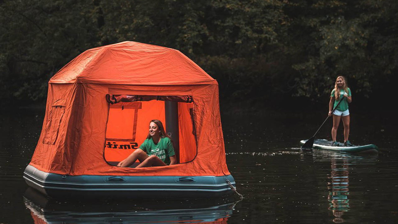 Campingwiese war gestern: Zelten auf dem Wasser im Shoal Tent