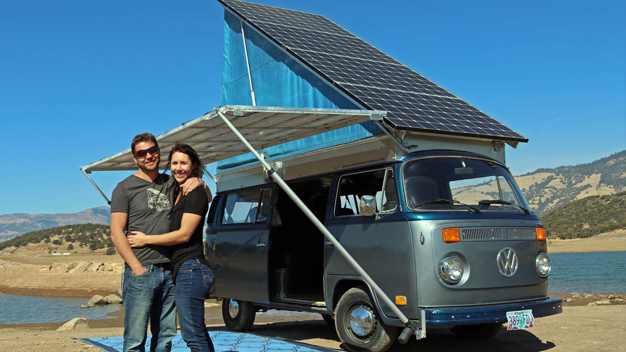 Sonne im Tank: Mit dem solarbetriebenen VW Bus durchs Land