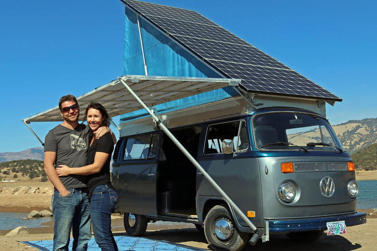 Sonne im Tank: Mit dem solarbetriebenen VW Bus durchs Land