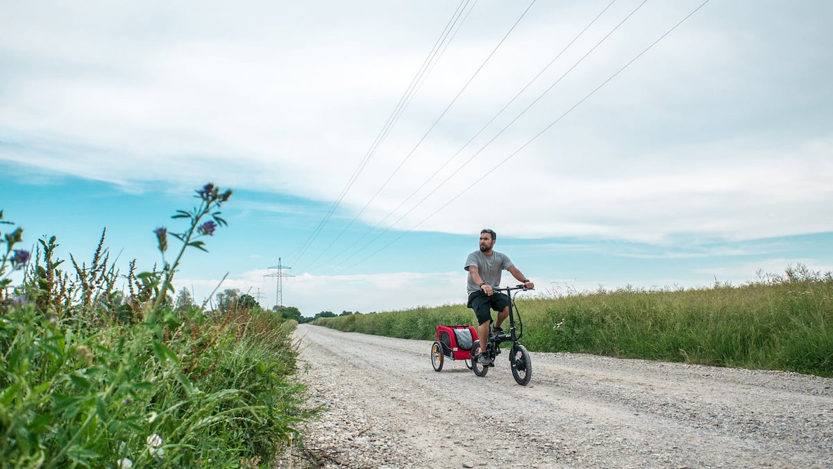 eflizzer Tubo mit Anhänger für Hund oder Kind