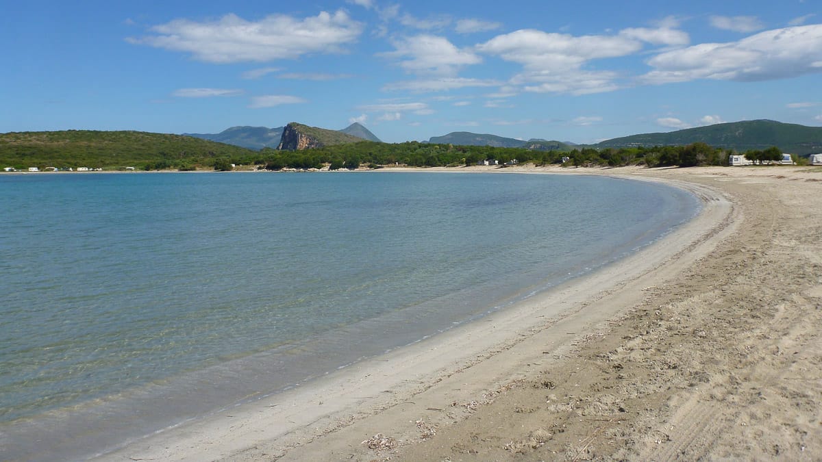 Am Strand Ammoudia im Norden von Griechenland