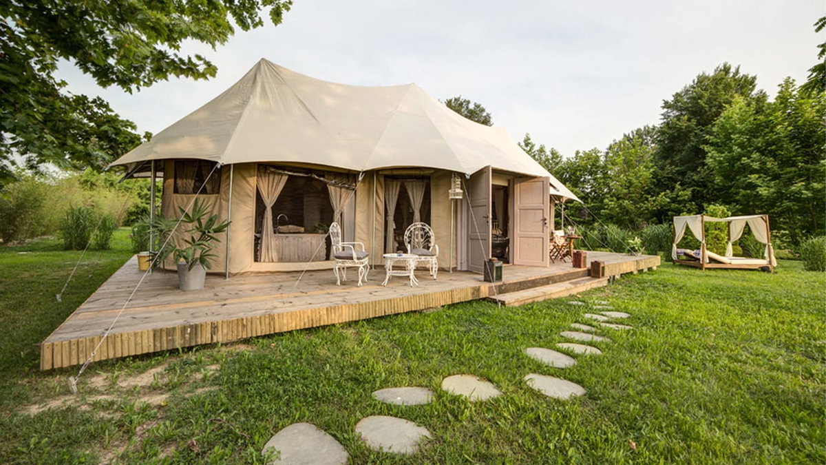 Eine schoene Unterkunft fuer Glamping in Italien bei Canonici di san Marco Venezia