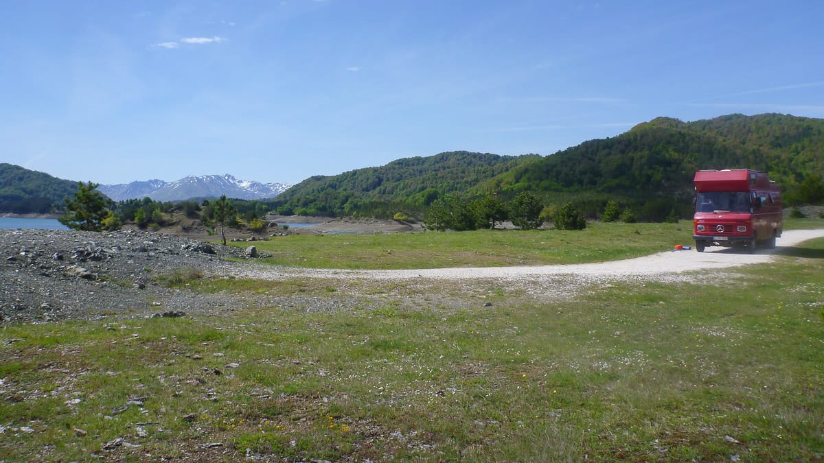 Wildcamping in Griechenland mit einem Wohnmobil in der Natur