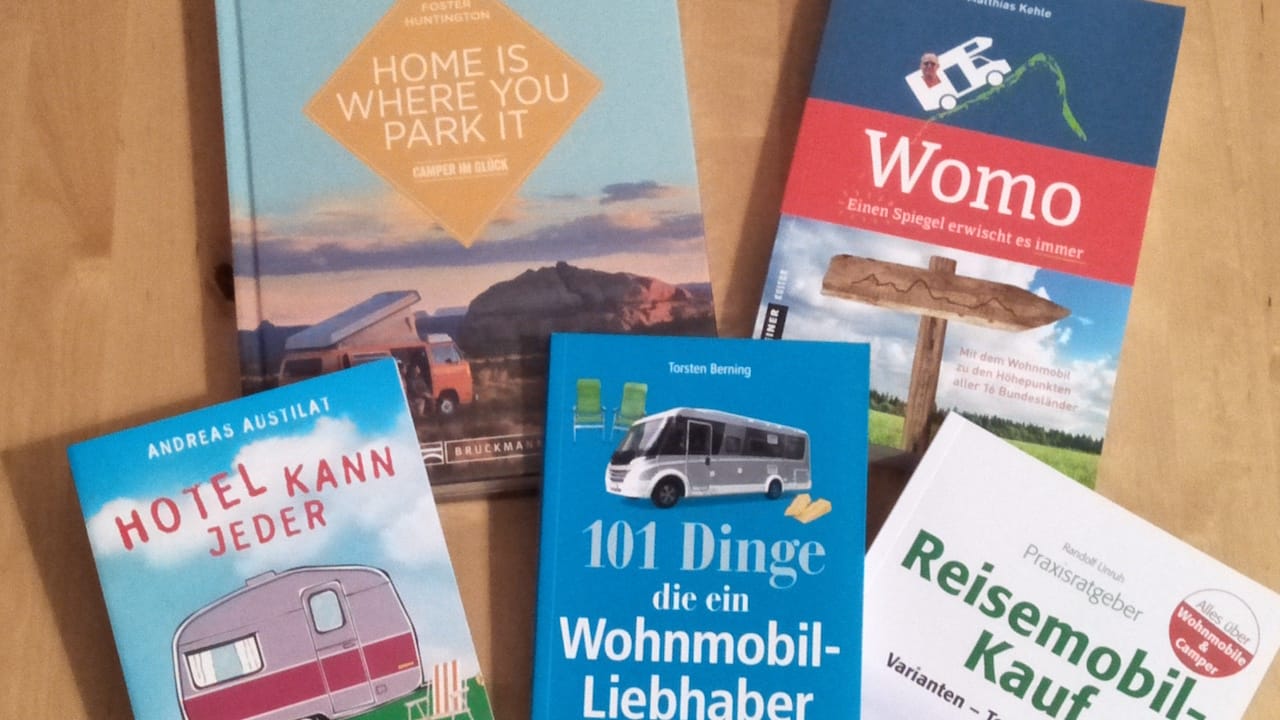 Reisen mit Wohnmobil und Wohnwagen – 6 Bücher, die du lesen solltest