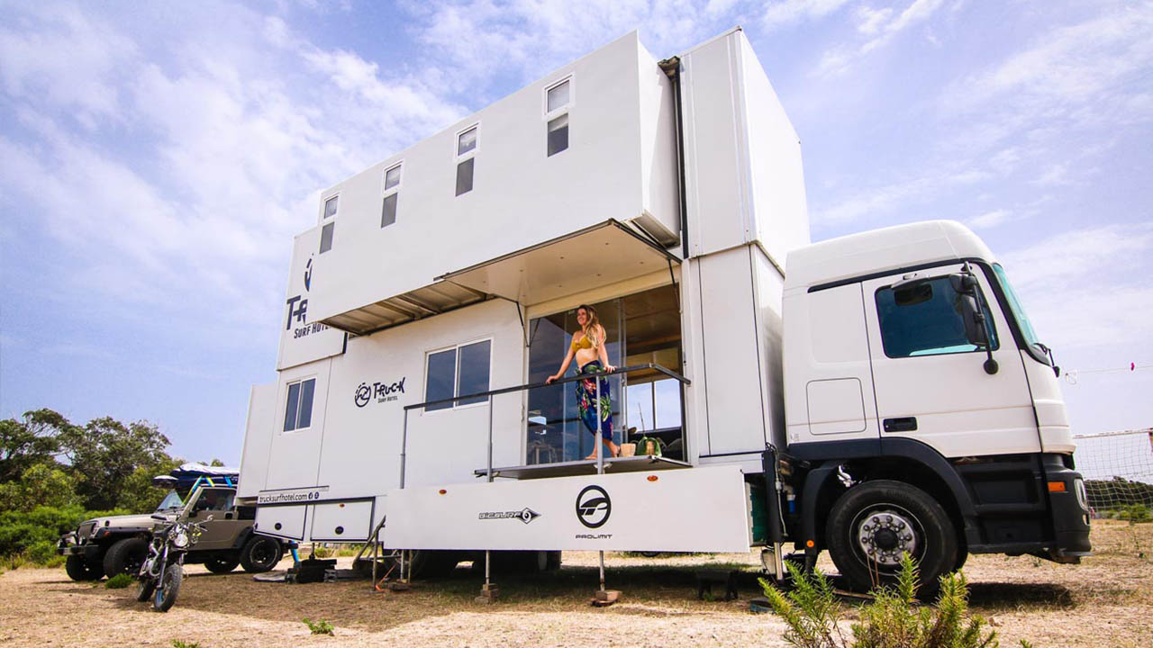 Das Truck Surf Hotel: Sechs Räder, fünf Sterne und eine außergewöhnliche Idee