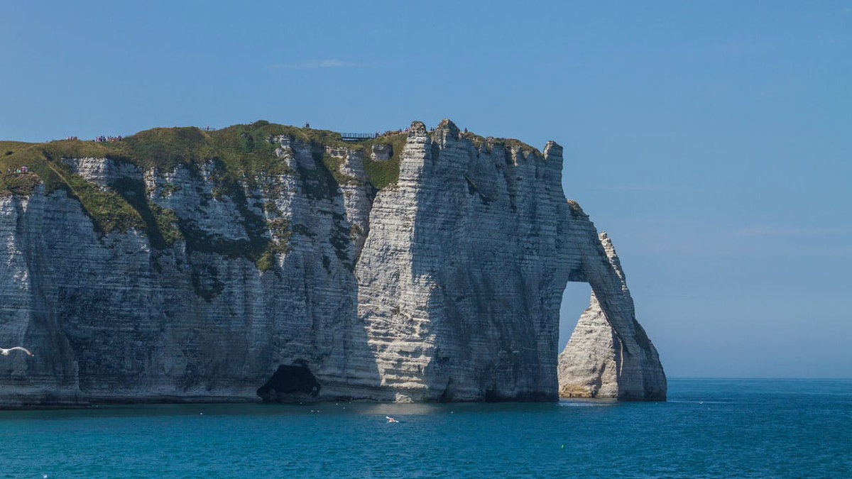 Kreidefelsen in Ètretat in der Normandie
