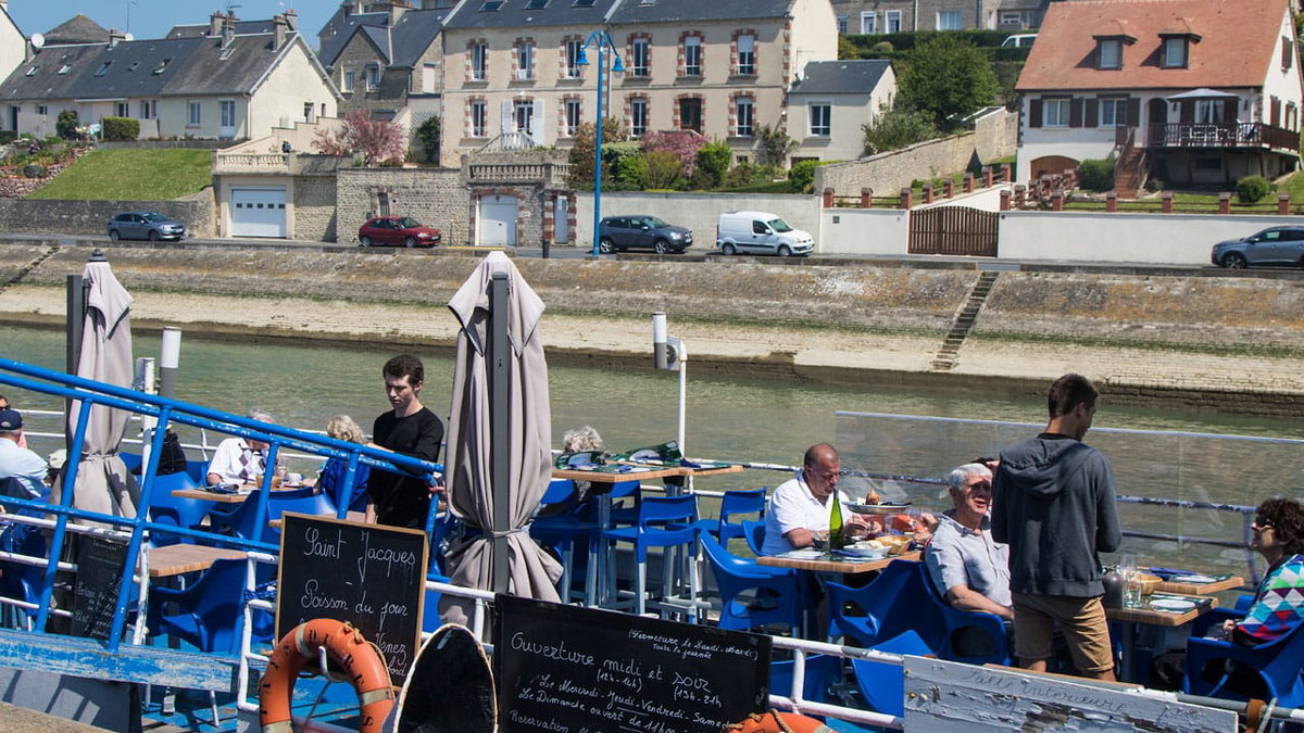 Fischrestaurants in Port en Bessin, Normandie