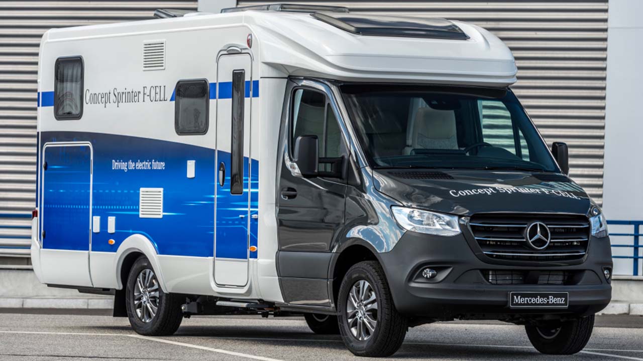 Sprinter F-Cell: Der Wasserstoff-Camper von Mercedes - mit Vollgas lautlos in die Natur