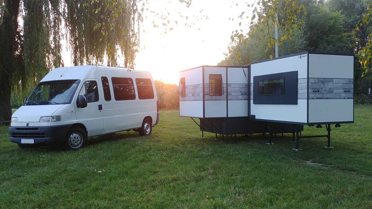 Der ioCamper: Van-Conversion durch faltbare Wohnung