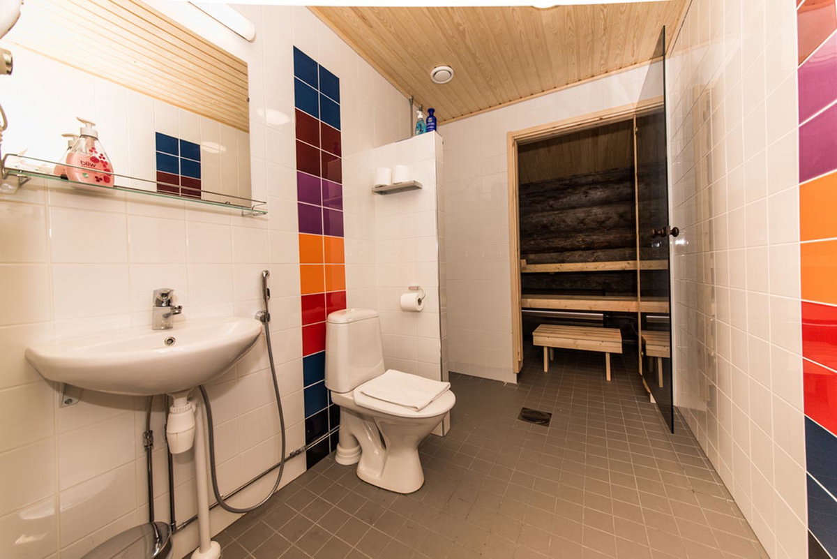 Badezimmer im Kelo-Glas-Iglu