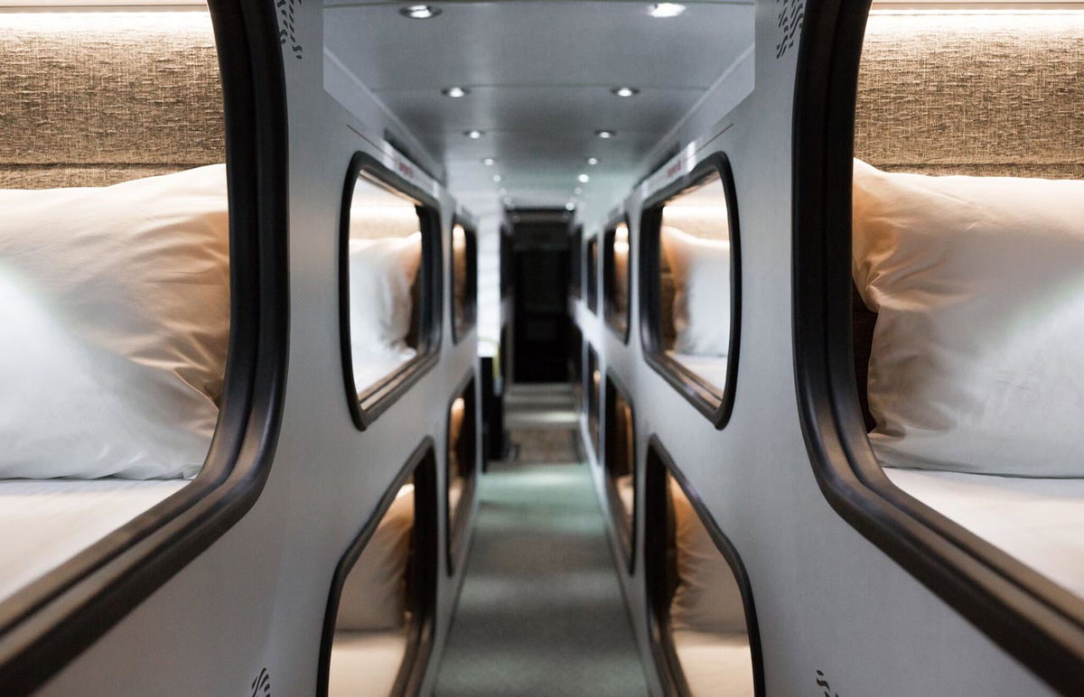 Die Schlafkabinen von Ride Cabin