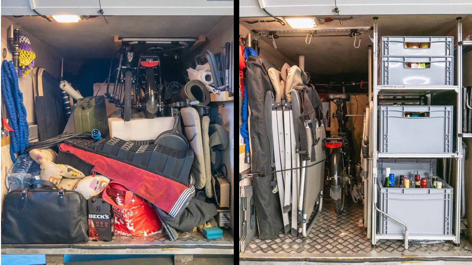 Testbericht: Regalsystem für die Wohnmobil-Heckgarage