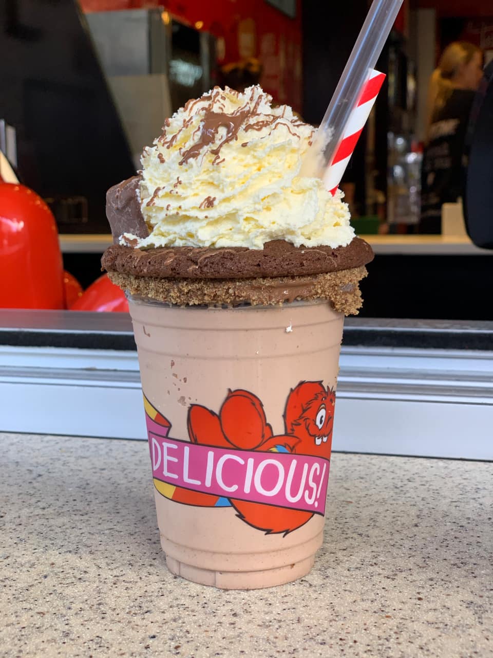 riesiger Milchshake