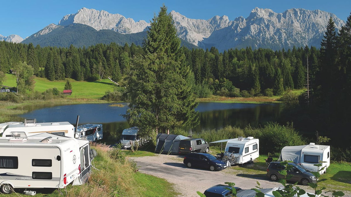 Alpen Caravanpark ein schöner Campingplatz am See in Deutschland