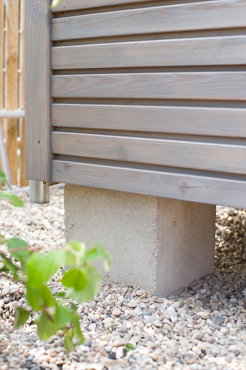 Fundament des Woodee Tiny Houses