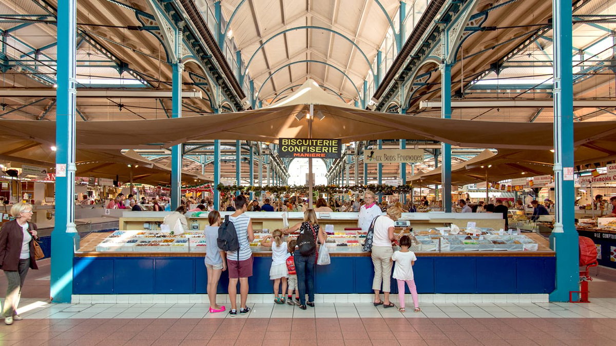 Markthalle in Dijon Frankreich
