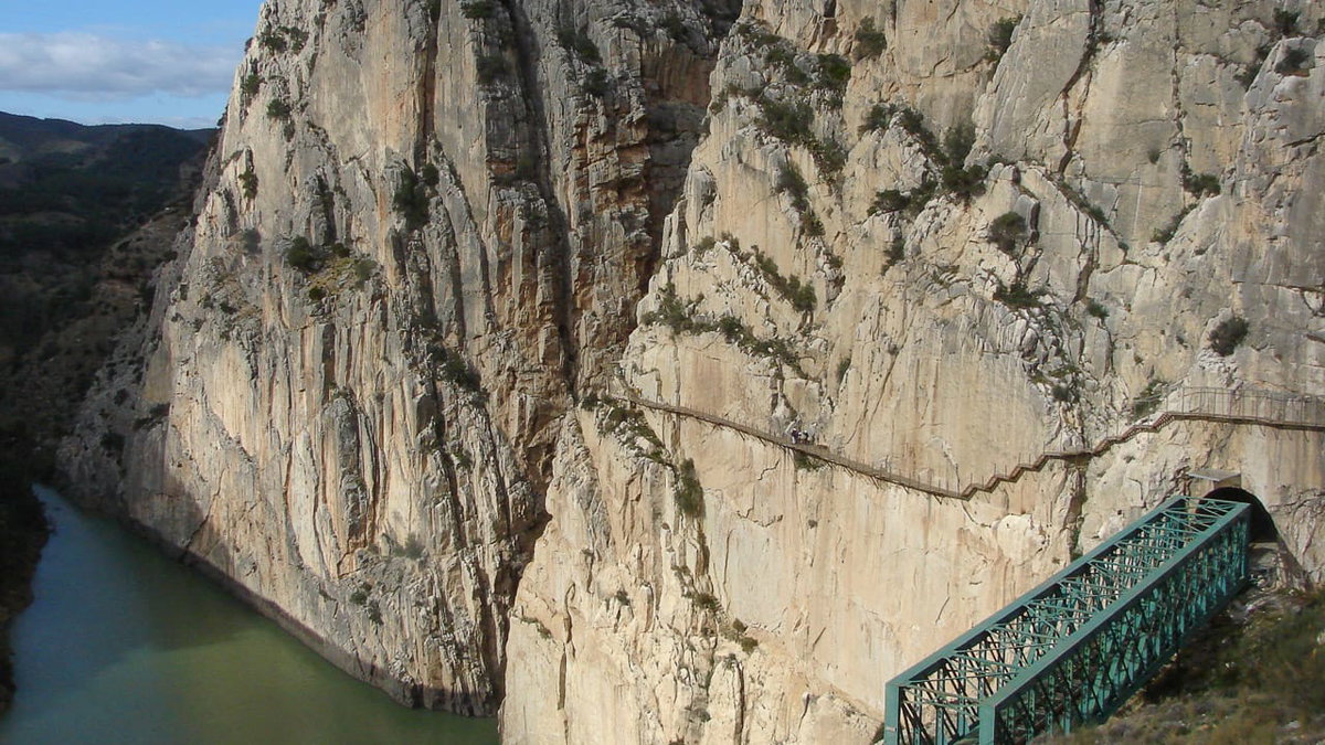 Die Schlucht vom Camino del Rey in Spanien