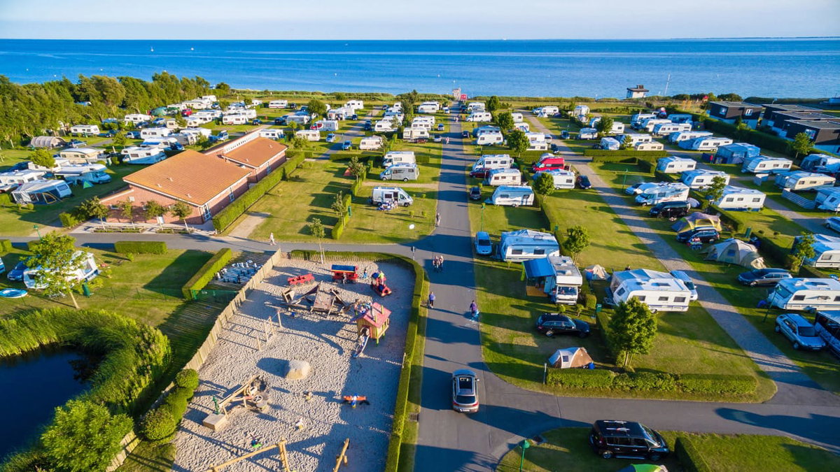 Gelände vom Inselcamp Fehmarn einem Fünf Sterne Campingplatz in Europa